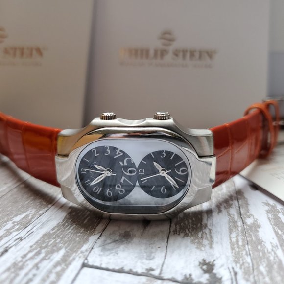 Philip Stein Red Leather Straps